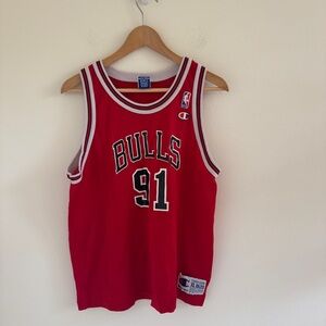 Kids Vintage Dennis Rodman Bulls Jersey 91 XL